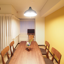 渋谷女子学生ハイツの共有設備　コミュニティールーム