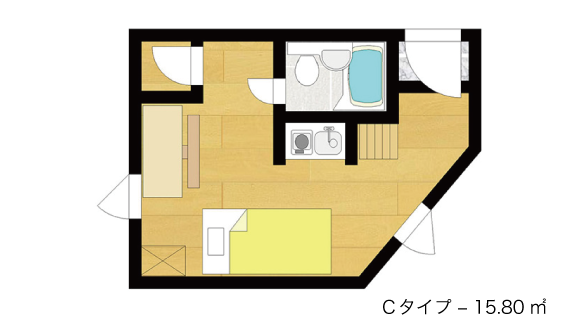 渋谷女子学生ハイツのお部屋タイプ""