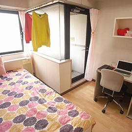 渋谷女子学生ハイツのプライベートスペース