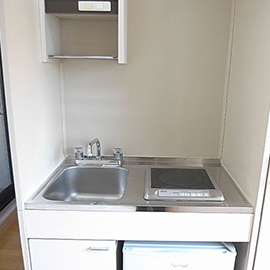 渋谷女子学生ハイツのお部屋内キッチン
